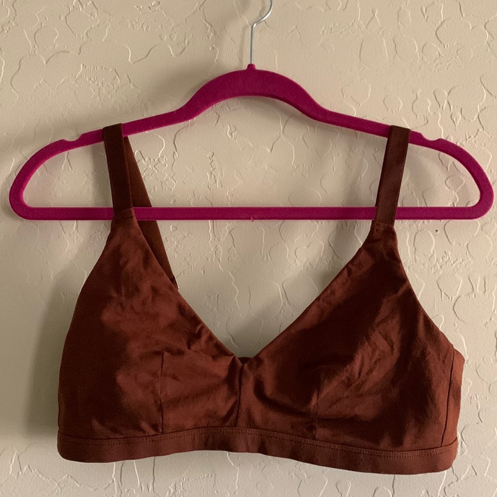 Knickey 100% organic cotton Triangle Bra in Bon Bon